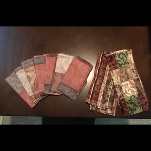 Mainstay Multicolored Handtowels &Cloth Napkin Set